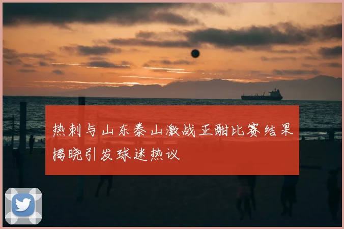 热刺与山东泰山激战正酣比赛结果揭晓引发球迷热议