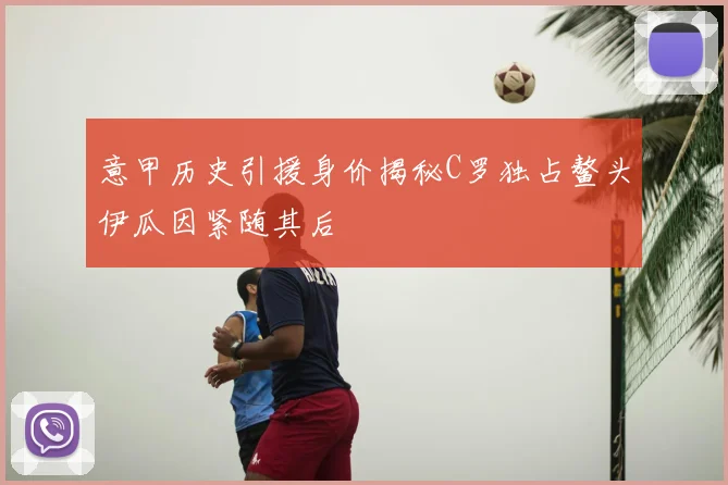 意甲历史引援身价揭秘C罗独占鳌头伊瓜因紧随其后