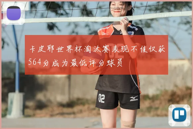卡皮耶世界杯淘汰赛表现不佳仅获564分成为最低评分球员